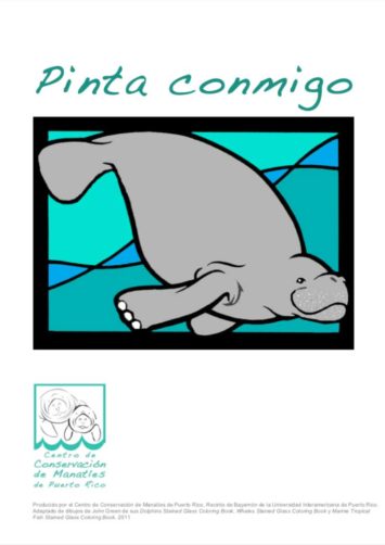 Coloring book marine animals